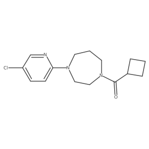 1-(5-Chloropyridin-2-yl)-4-cyclobutanecarbonyl-1,4-diazepane结构式