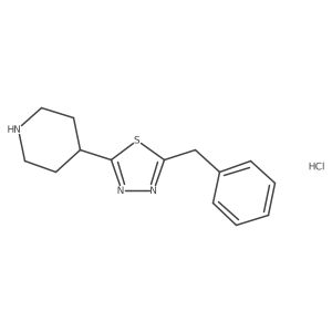 2-Benzyl-5-piperidin-4-yl-1,3,4-thiadiazole;hydrochloride Structure