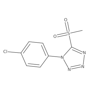 1-(4-Chlorophenyl)-5-(methylsulfonyl)-1H-tetrazole结构式