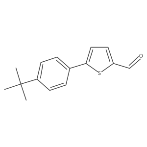 5-(4-Tert-butylphenyl)-2-thiophenecarbaldehyde Structure