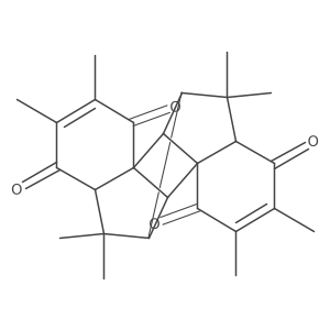 6,11a,11c-Metheno-1H-benzo[c]fluorene-1,4,8,11(4aH)-tetrone, 5,6,6a,7,7a,11b-hexahydro-2,3,5,5,7,7,9,10-octamethyl- Structure