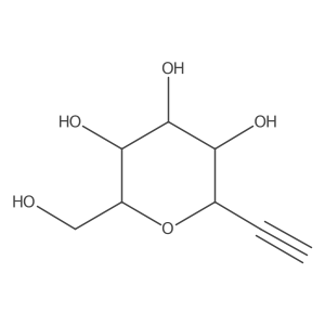 (2R,3S,4R,5S,6R)-2-ethynyl-6-(hydroxymethyl)oxane-3,4,5-triol结构式