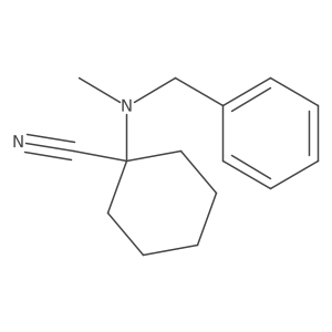 1-[Benzyl(methyl)amino]cyclohexane-1-carbonitrile Structure