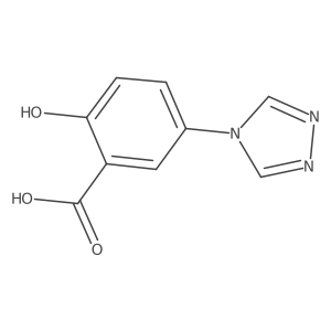2-hydroxy-5-(4H-1,2,4-triazol-4-yl)benzoic acid结构式