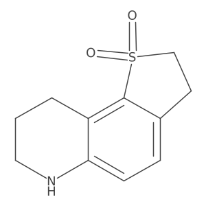 Thieno[2,3-f]quinoline, 2,3,6,7,8,9-hexahydro-, 1,1-dioxide Structure