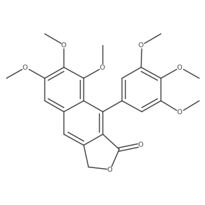 6,7,8-Trimethoxy-9-(3,4,5-trimethoxyphenyl)naphtho[2,3-c]furan-1(3H)-one结构式