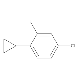 4-Chloro-1-cyclopropyl-2-iodobenzene Structure