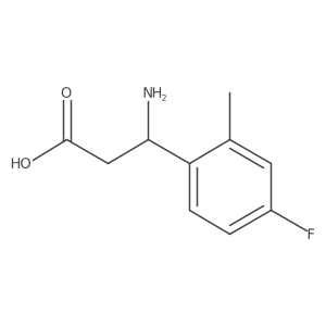 3-Amino-3-(4-fluoro-2-methylphenyl)propanoic acid Structure