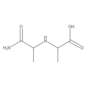 N-(1-carbamoylethyl)alanine Structure