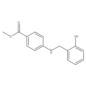 Methyl 4-[(2-hydroxybenzyl)amino]benzoate结构式