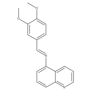 N-[(3,4-Dimethoxyphenyl)methylene]-5-quinolinamine Structure