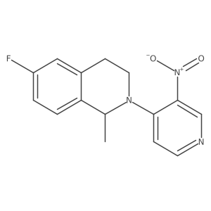 Isoquinoline,6-fluoro-1,2,3,4-tetrahydro-1-methyl-2-(3-nitro-4-pyridinyl)-结构式