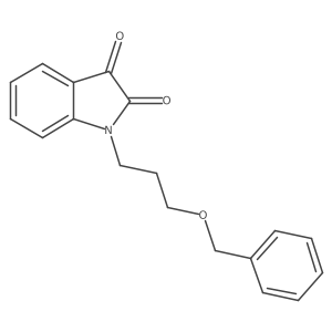 1-[3-(benzyloxy)propyl]-1H-indole-2,3-dione结构式