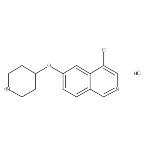 Isoquinoline,4-chloro-6-(4-piperidinyloxy)-,hydrochloride结构式