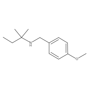 [(4-Methoxyphenyl)methyl](2-methylbutan-2-YL)amine结构式