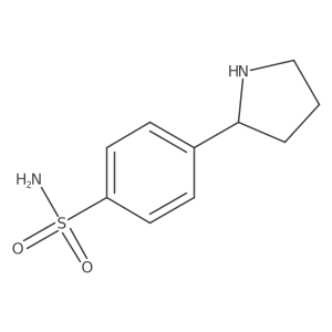 4-(2-Pyrrolidinyl)benzenesulfonamide Structure