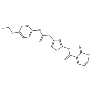 N-(4-(2-((4-ethoxyphenyl)amino)-2-oxoethyl)thiazol-2-yl)-2-oxo-1,2-dihydropyridine-3-carboxamide Structure