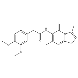 2-(3,4-dimethoxyphenyl)-N-(3,7-dimethyl-5-oxo-5H-thiazolo[3,2-a]pyrimidin-6-yl)acetamide Structure