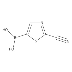 (2-Cyanothiazol-5-yl)boronic acid Structure