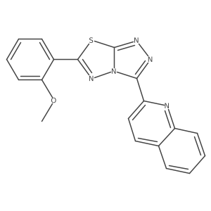 2-[6-(2-Methoxyphenyl)[1,2,4]triazolo[3,4-b][1,3,4]thiadiazol-3-yl]quinoline Structure