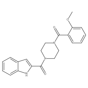 2-[4-(2-methoxybenzoyl)piperazine-1-carbonyl]-1H-indole Structure