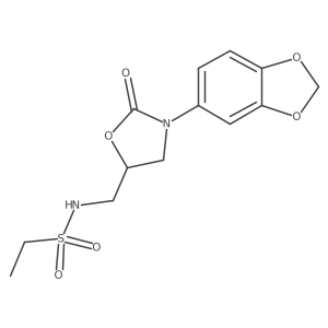 N-((3-(benzo[d][1,3]dioxol-5-yl)-2-oxooxazolidin-5-yl)methyl)ethanesulfonamide Structure