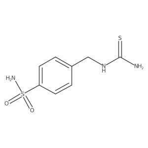 [(4-Sulfamoylphenyl)methyl]thiourea结构式
