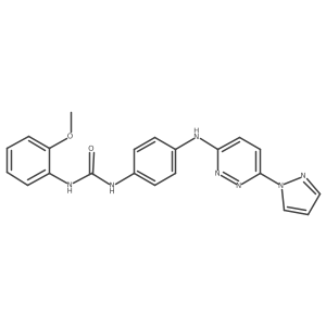 1-(4-((6-(1H-pyrazol-1-yl)pyridazin-3-yl)amino)phenyl)-3-(2-methoxyphenyl)urea Structure
