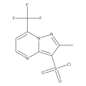 2-Methyl-7-(trifluoromethyl)pyrazolo[1,5-A]pyrimidine-3-sulfonyl chloride Structure