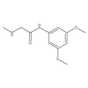 N-(3,5-dimethoxyphenyl)-2-(methylamino)acetamide结构式