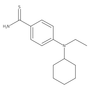 4-(Cyclohexylethylamino)benzenecarbothioamide结构式