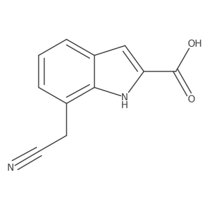7-(cyanomethyl)-1H-indole-2-carboxylic acid Structure