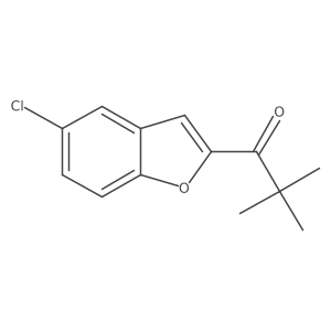 1-(5-Chlorobenzofuran-2-yl)-2,2-dimethylpropan-1-one结构式