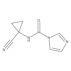 N-(1-cyanocyclopropyl)imidazole-1-carboxamide结构式