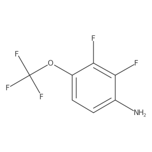 2,3-Difluoro-4-(trifluoromethoxy)aniline Structure