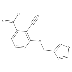 2-Nitro-6-(furan-3-ylmethoxy)benzonitrile Structure