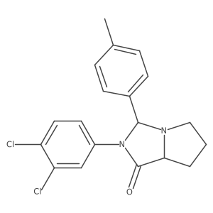2-(3,4-dichlorophenyl)-3-(p-tolyl)hexahydro-1H-pyrrolo[1,2-c]imidazol-1-one结构式