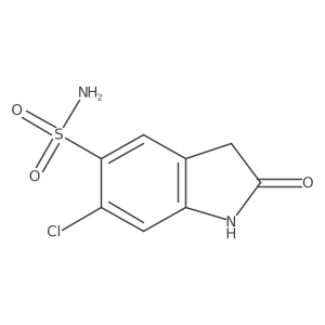 NS(=O)(=O)c1cc2c(cc1Cl)NC(=O)C2结构式