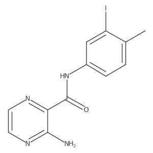 3-amino-N-(3-iodo-4-methylphenyl)pyrazine-2-carboxamide Structure