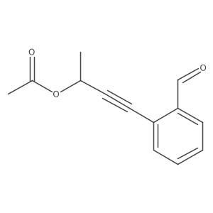 4-(2-Formylphenyl)but-3-yn-2-yl acetate Structure