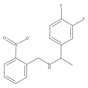 3,4-Difluoro-I+/--methyl-N-[(2-nitrophenyl)methyl]benzenemethanamine结构式