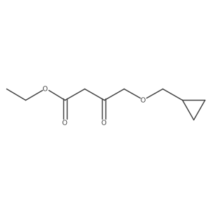 Ethyl 4-(cyclopropylmethoxy)-3-oxobutanoate Structure