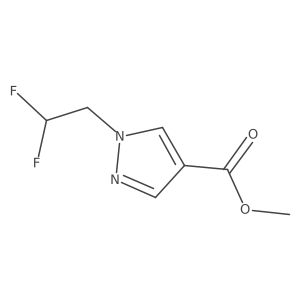 methyl 1-(2,2-difluoroethyl)-1H-pyrazole-4-carboxylate结构式