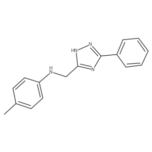 N-(4-Methylphenyl)-3-phenyl-1H-1,2,4-triazole-5-methanamine结构式