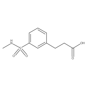 3-[3-(Methylsulfamoyl)phenyl]propanoic acid Structure