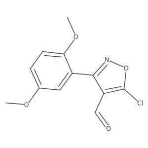 5-Chloro-3-(2,5-dimethoxyphenyl)-4-isoxazolecarboxaldehyde Structure