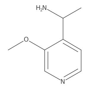 1-(3-Methoxypyridin-4-yl)ethan-1-amine结构式