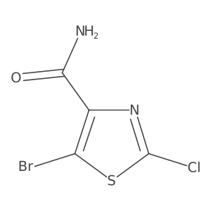 5-Bromo-2-chloro-1,3-thiazole-4-carboxamide结构式