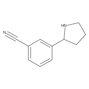 (S)-3-(pyrrolidin-2-yl)benzonitrile Structure