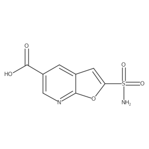 2-Sulfamoylfuro[2,3-b]pyridine-5-carboxylic acid Structure